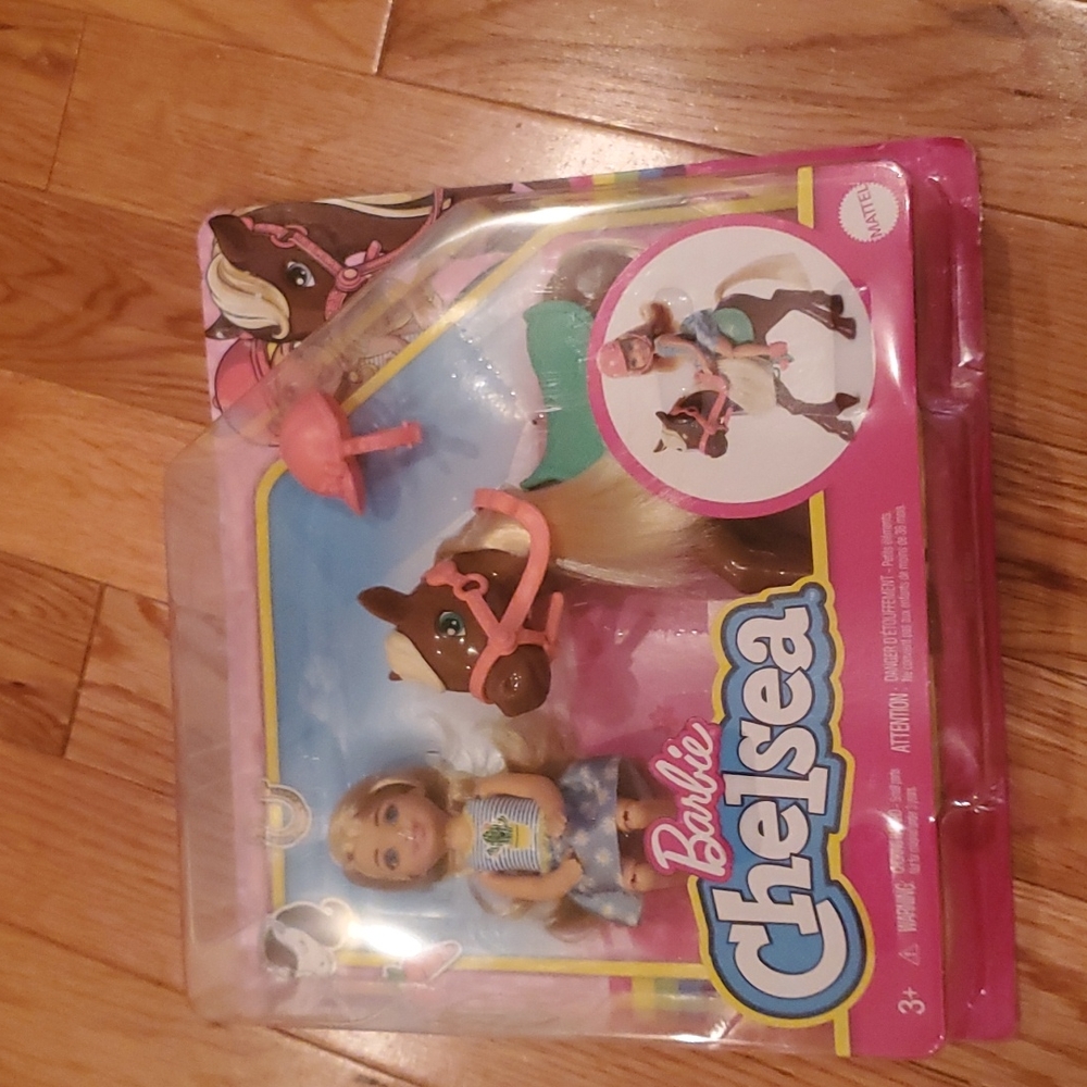 NWT Barbie Chelsea with Pony